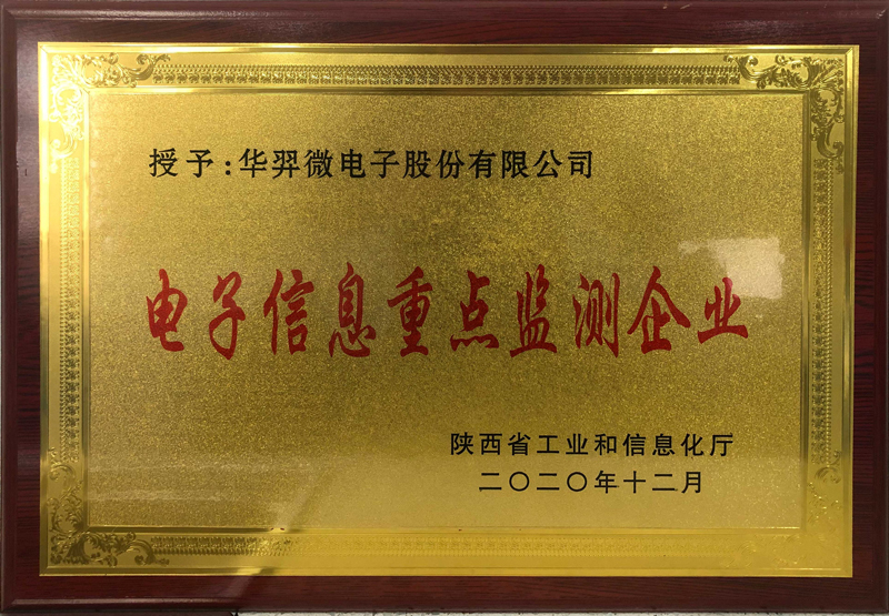 Key electronic information monitoring enterprises